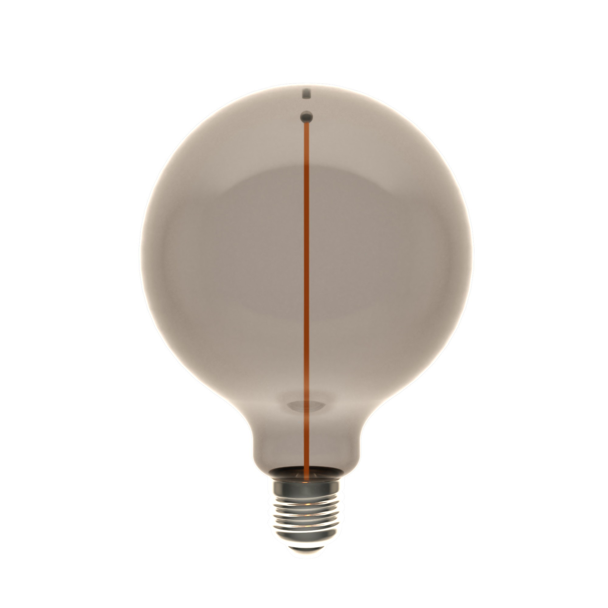F05 - LED G125 Light Bulb, E27, 2,8W, 1800K, 90Lm, with magnetic filament and smoky glass