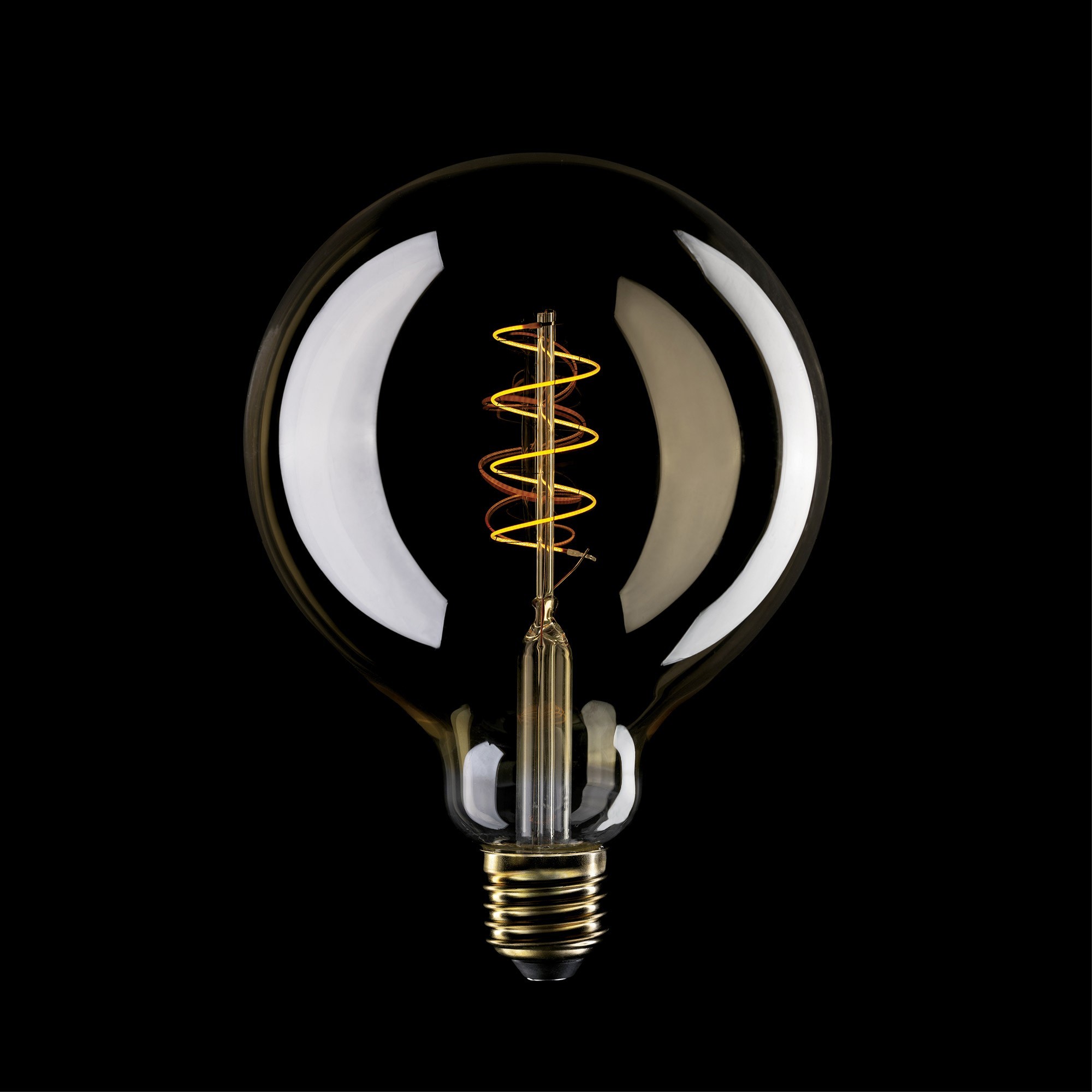 C07 - LED Light Bulb G125, E27, 4W, 1800K, 250Lm, with extra slim spiral filament, golden glass