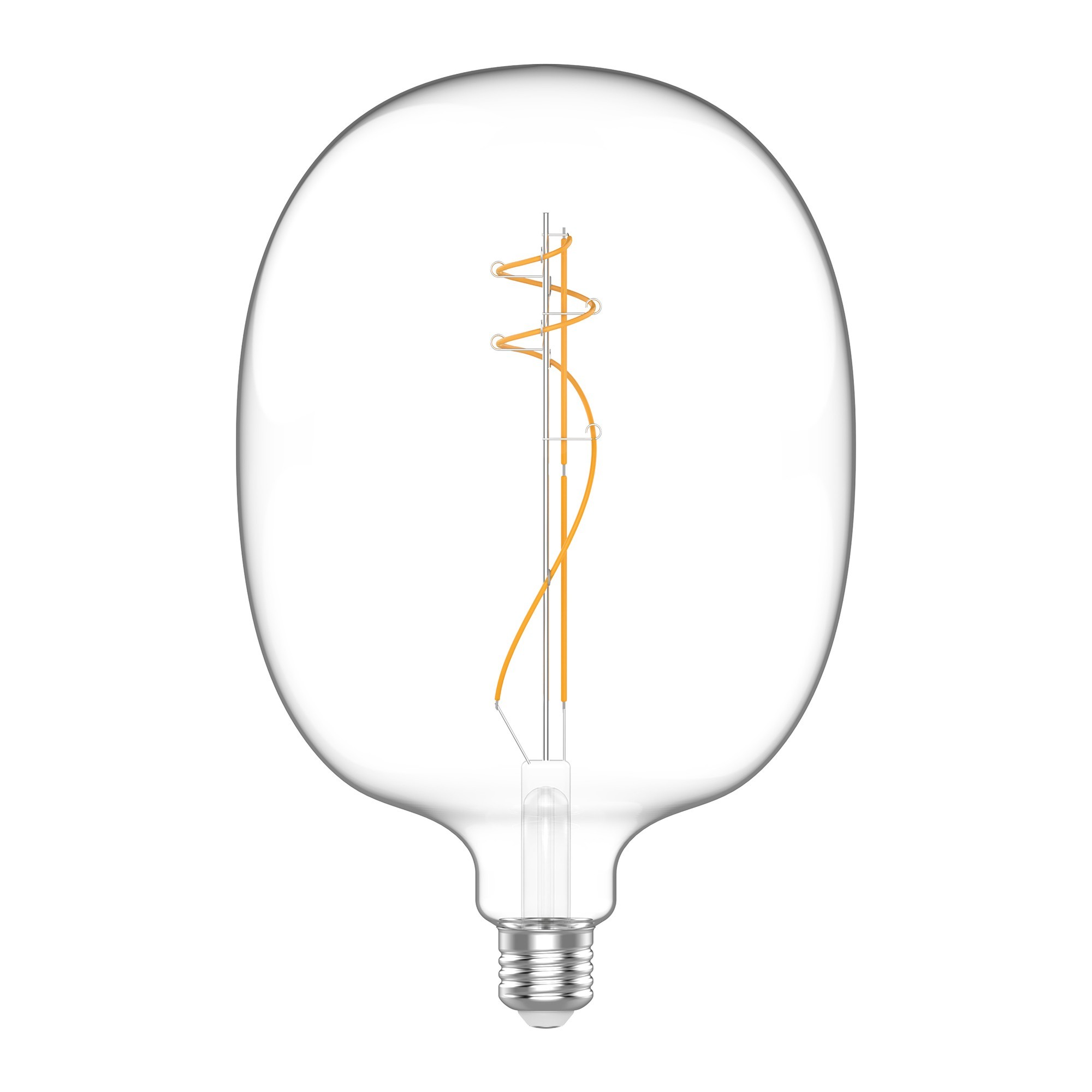 H01 - LED Light Bulb Oval shaped, E27, 10W, 2700K, 1100Lm, clear glass