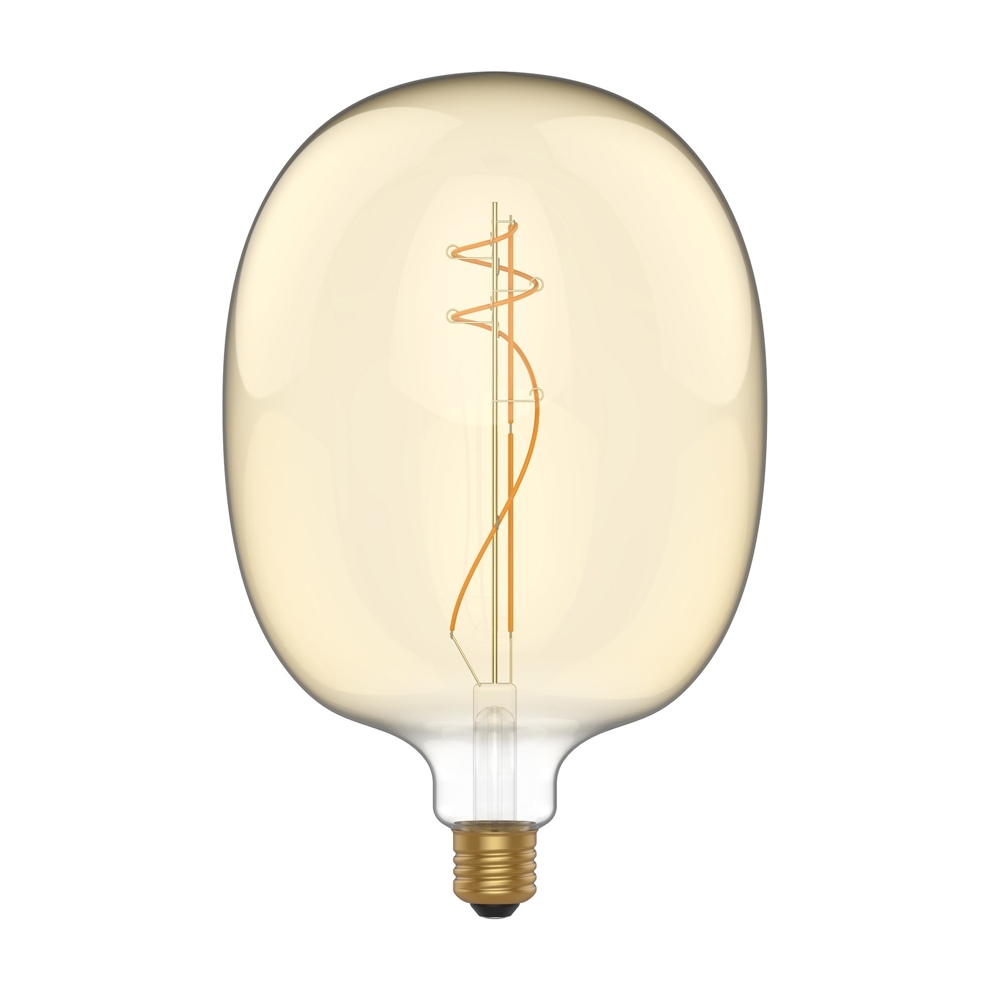 H04 - LED Light Bulb Oval shaped, E27, 8,5W, 2200K, 806Lm, golden glass