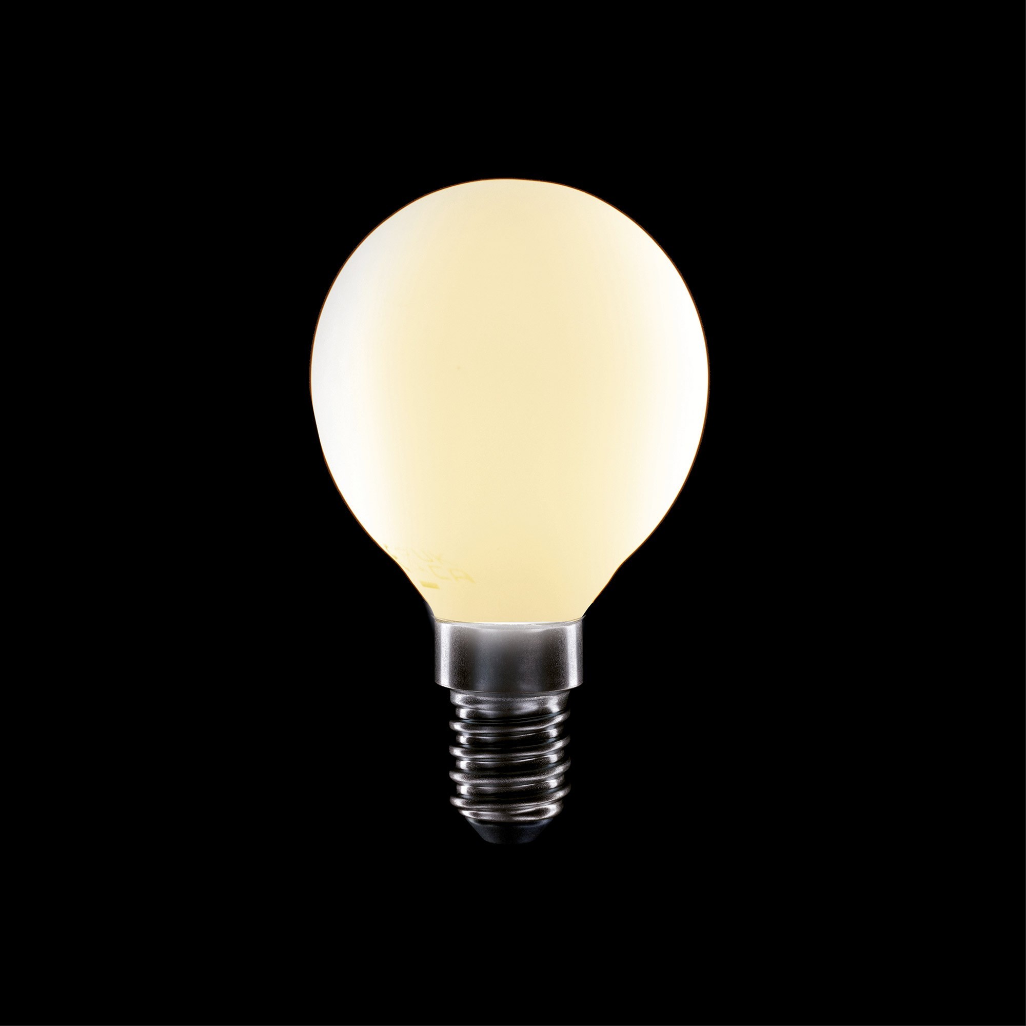 P01 - LED Light Bulb G50, E14, 5.9W, 2700K, 550Lm, porcelain effect