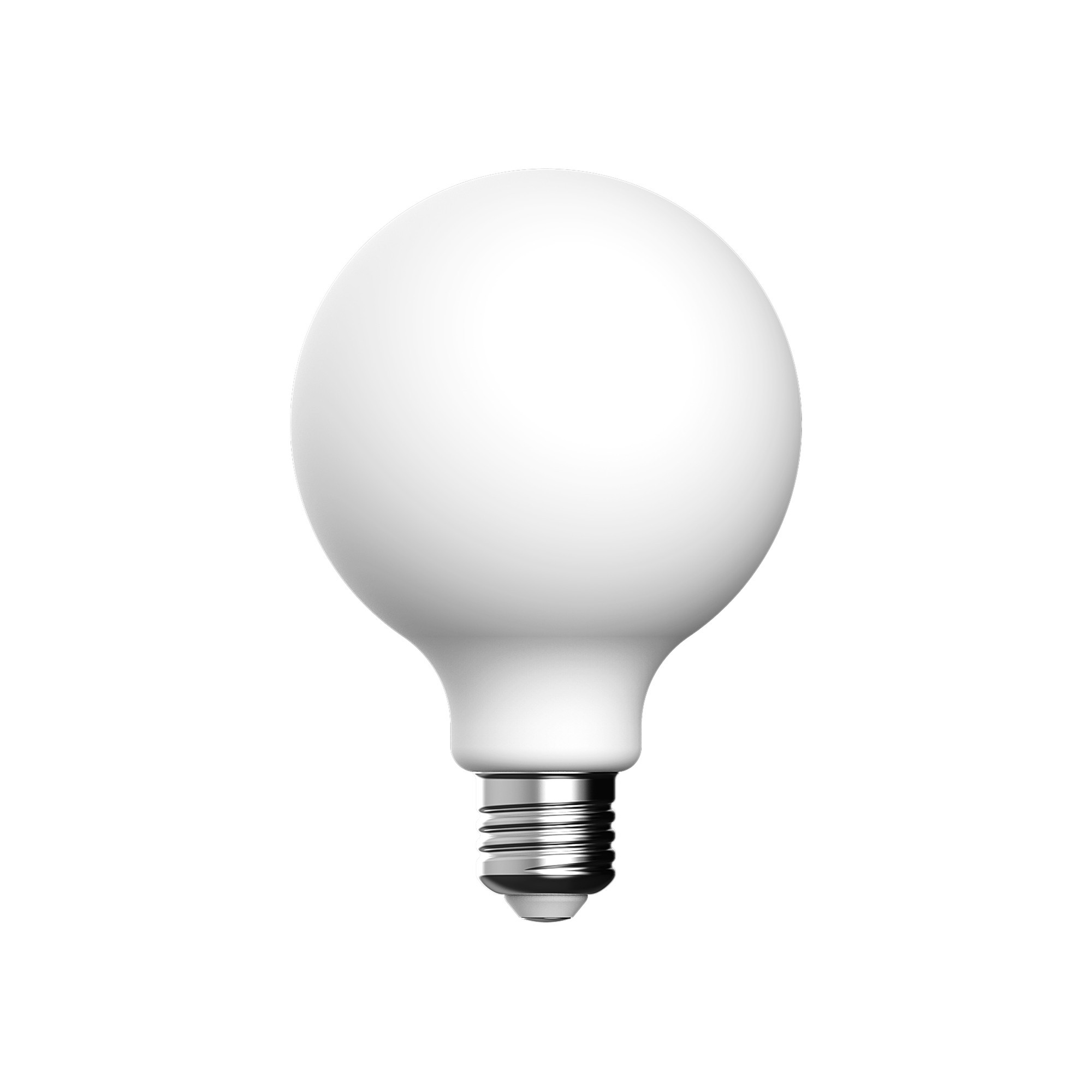 P03 - LED Light Bulb G95, E27, 7W, 2700K, 640Lm, porcelain effect