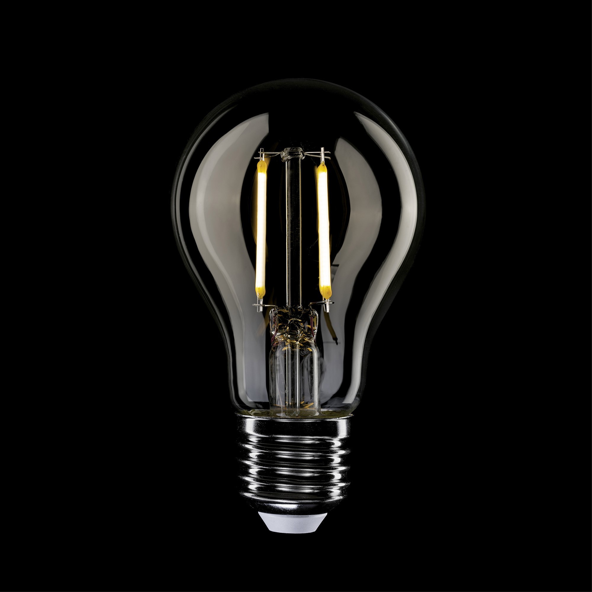E02 - LED Light Bulb A60 E27, 4W, 2700K, 470Lm, clear glass