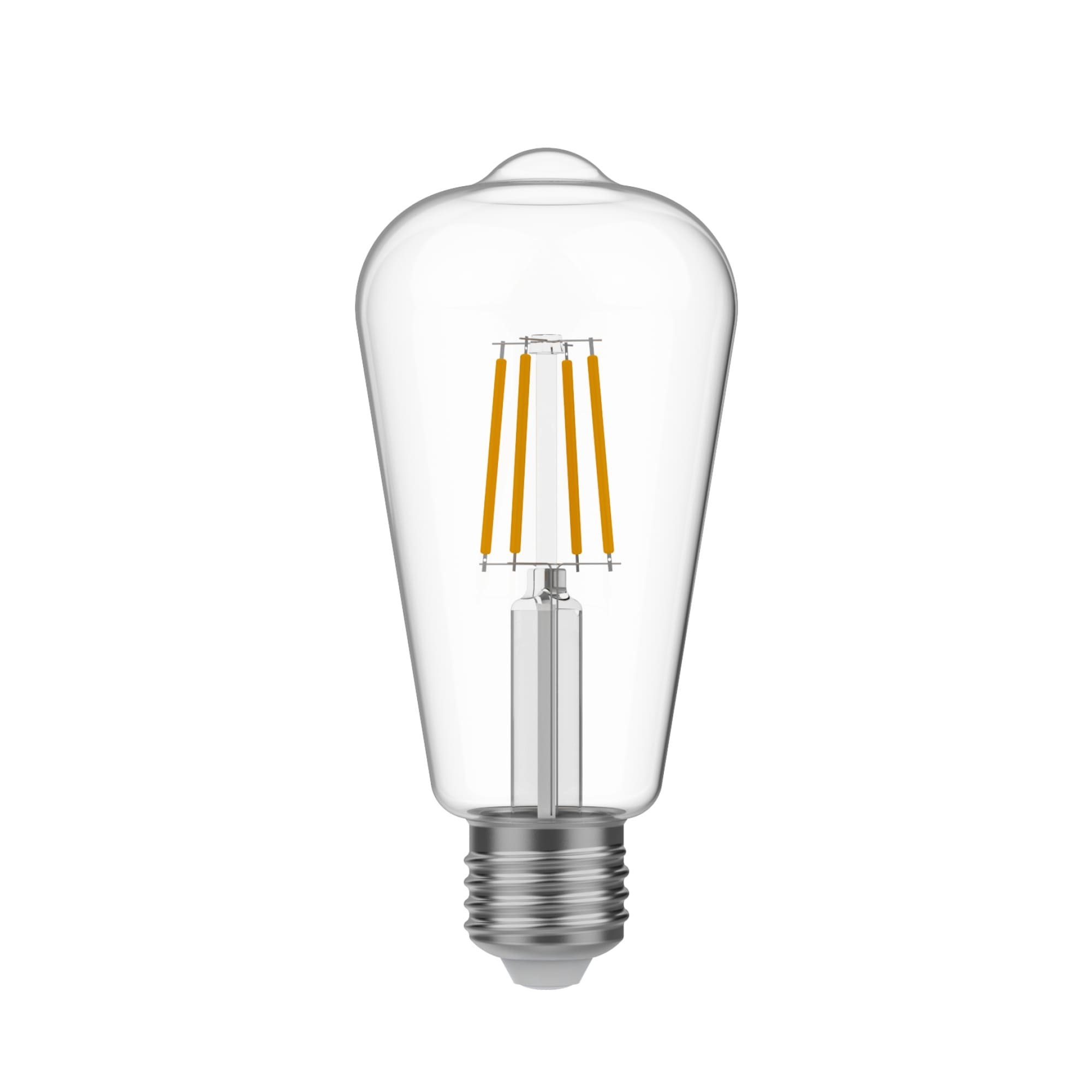 E03 - LED Light Bulb ST64 E27, 4W, 2700K, 470Lm, clear glass