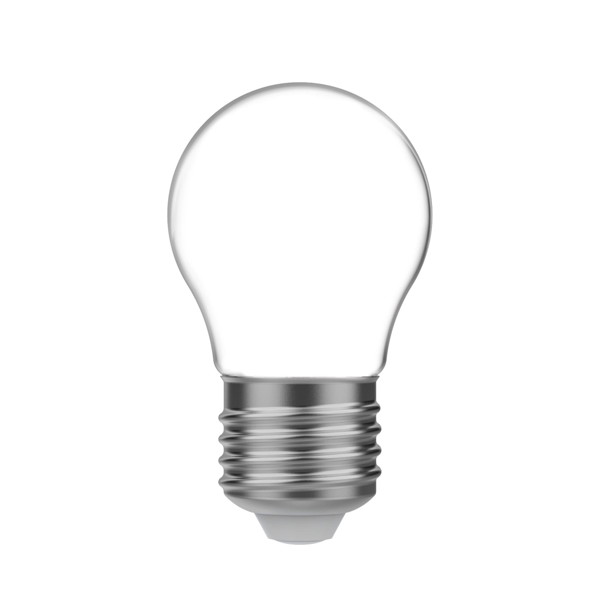 M01 - G45 LED Light Bulb, E27, 4W, 2700K, 470Lm, milky glass