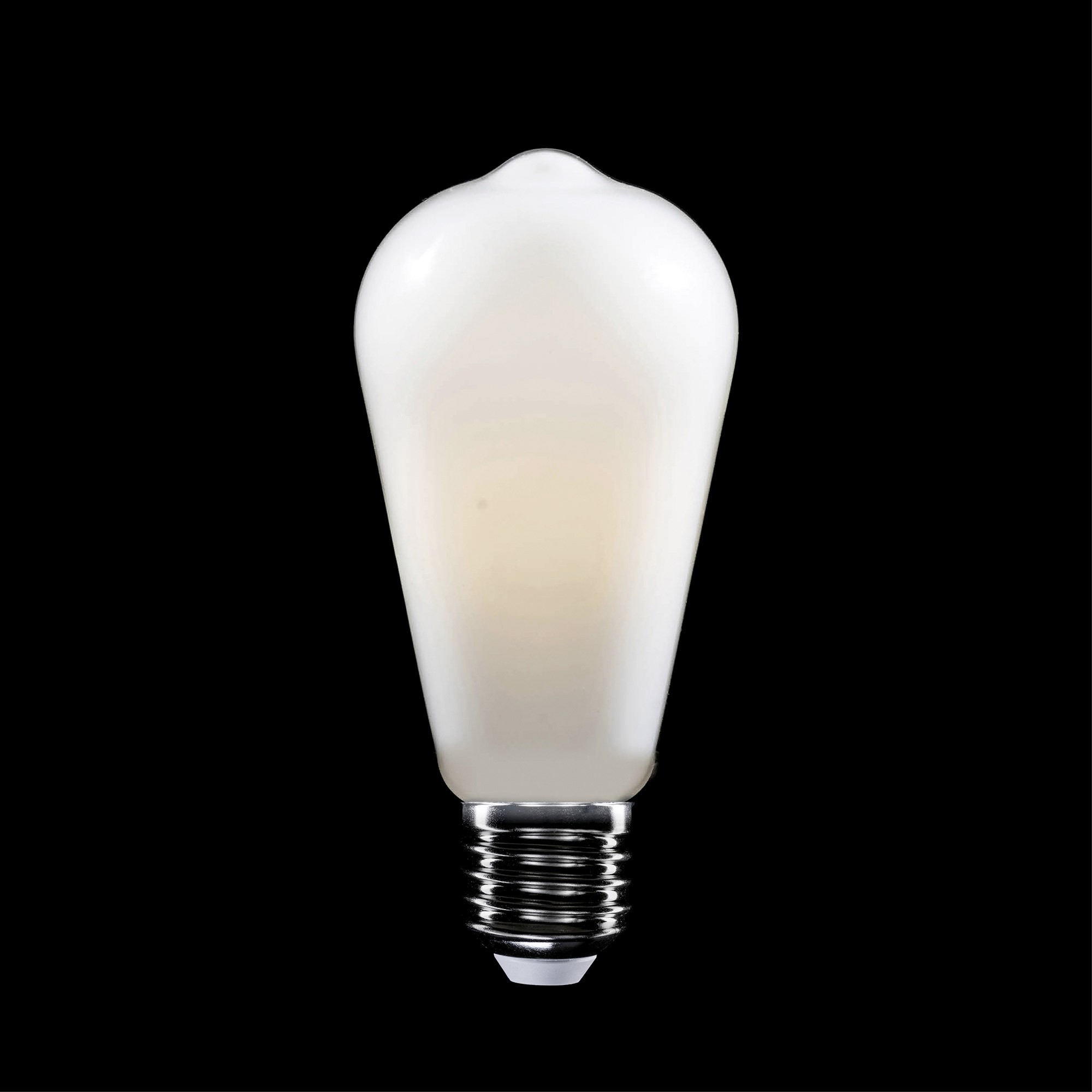 M03 - ST64 LED Light Bulb, E27, 4W, 2700K, 470Lm, milky glass