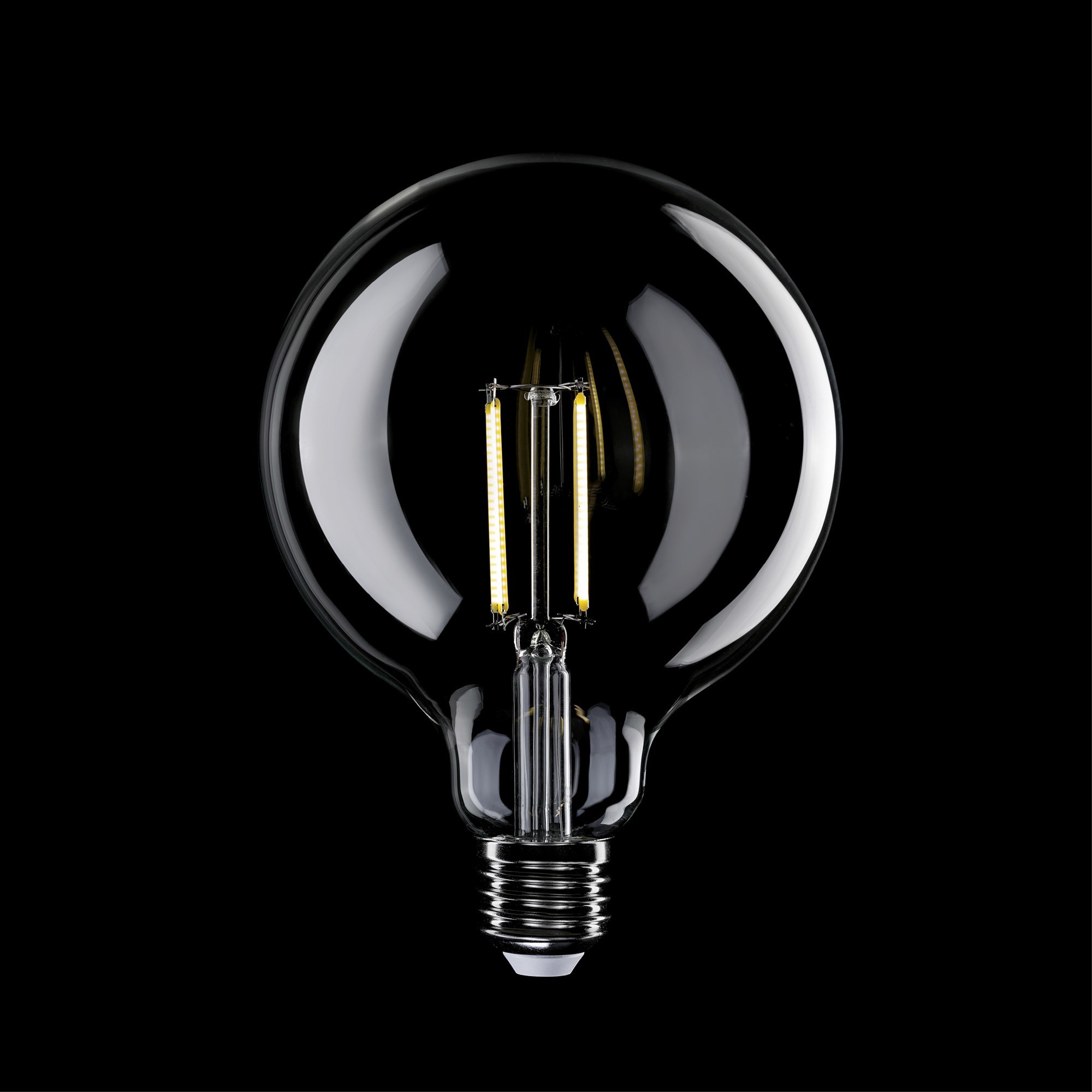 N04 - LED G125 Light Bulb, E27, 7W, 3500K, 806Lm, clear glass