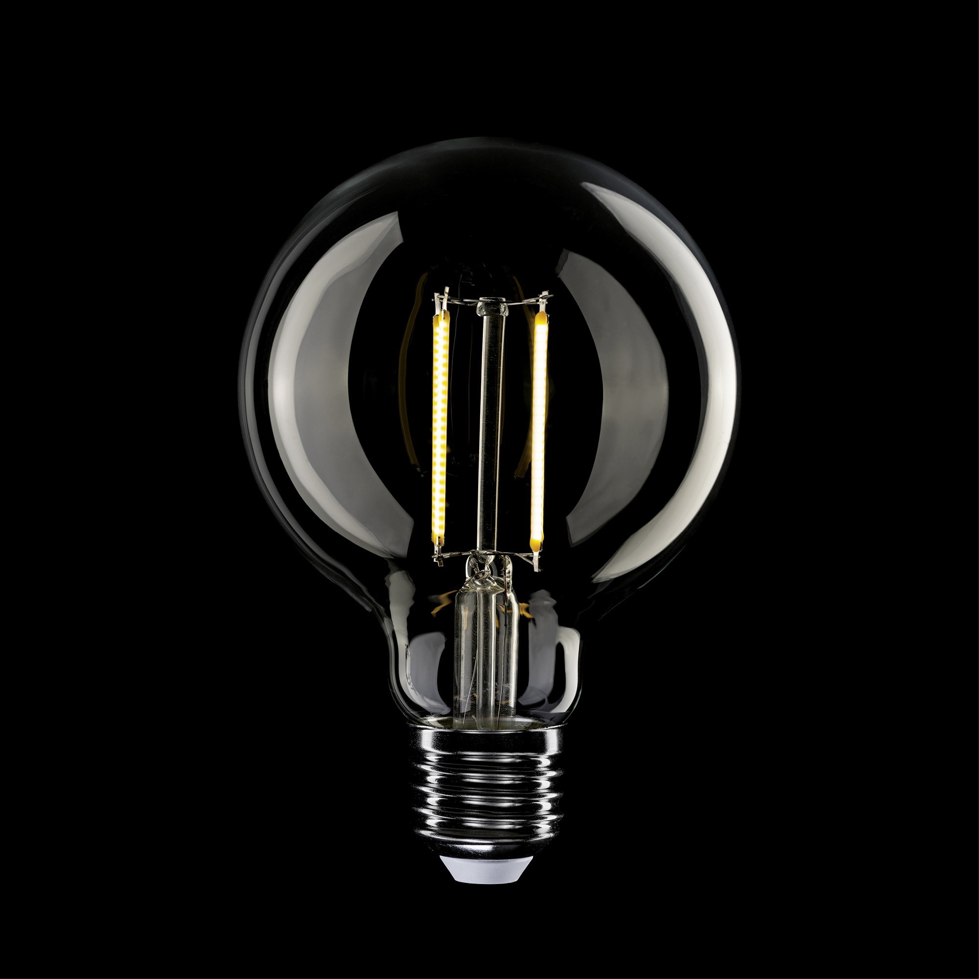 T03 - G95 LED Light Bulb, E27, 7W, 2700K, 806Lm, clear glass