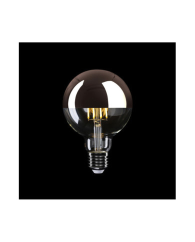 A24 - LED-Glühbirne G95, E27, 7W, 2700K, 650Lm, transparent Glas mit Kupfer Kopfspiegelung