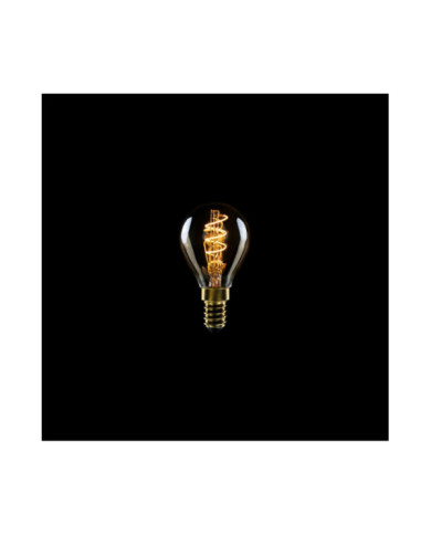 C02 - Ampoule LED G45, E14, 2,2W, 1800K, 136Lm, avec filament extra fin en verticale et verre doré