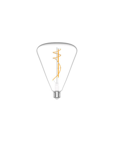 H03 - Ampoule LED forme conique, E27, 11W, 2700K, 1210Lm, verre transparent