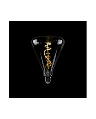 H03 - Lampadina LED conica, E27, 11W, 2700K, 1210Lm, vetro trasparente