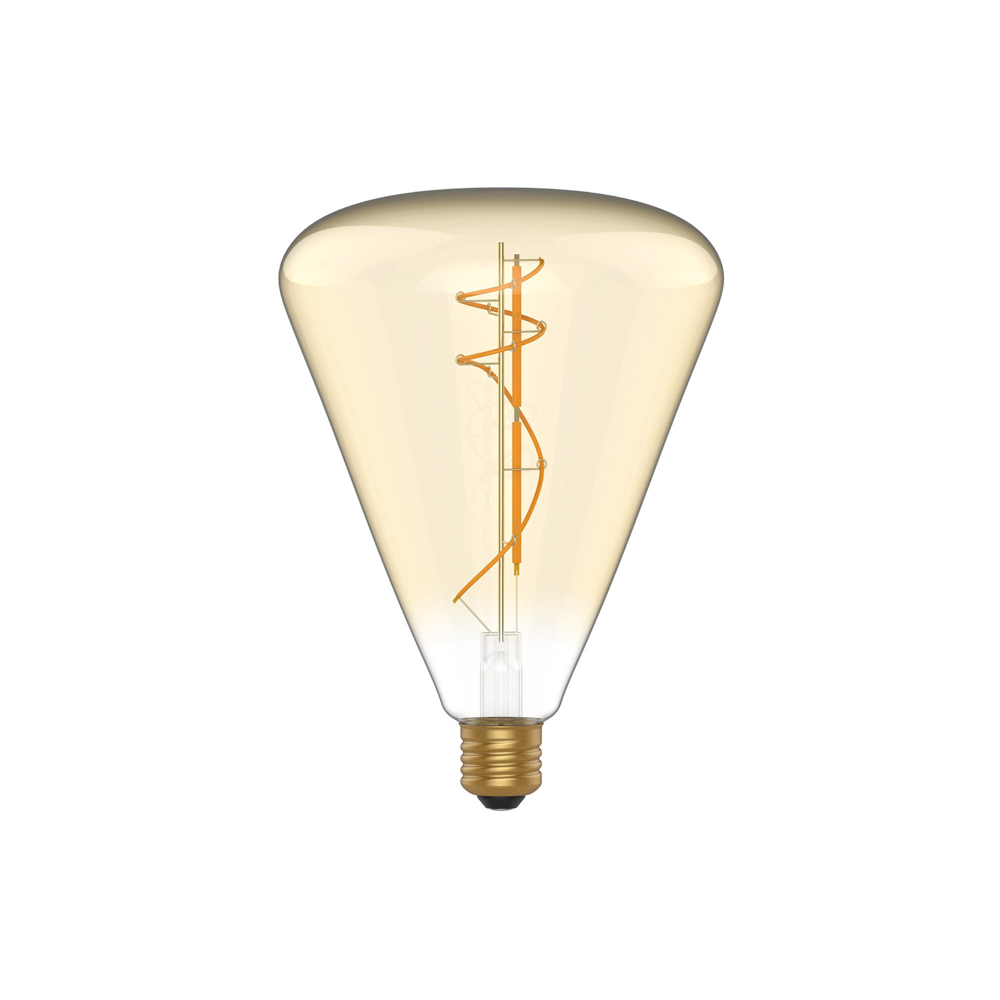 H06 - LED Glühbirne Cone, E27, 8,8W, 2200K, 806Lm, goldfarben Glas