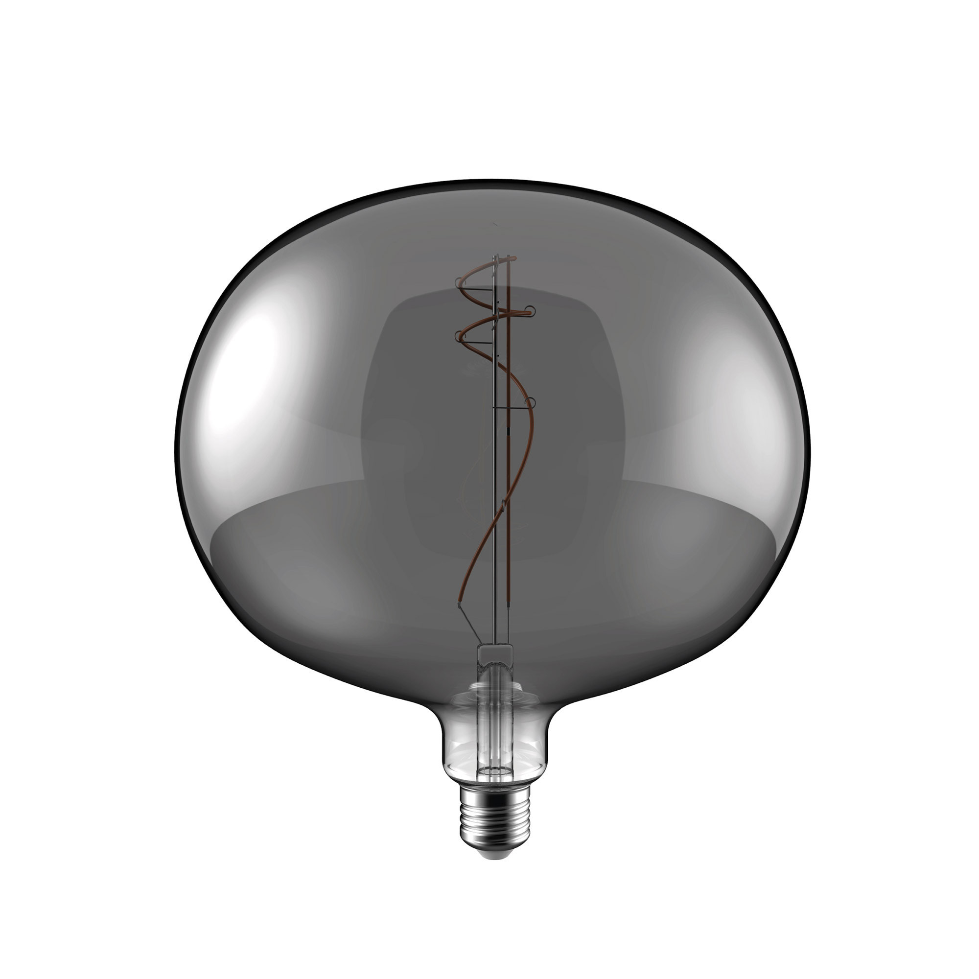 H08 - Ampoule LED forme d'ellipse, E27, 10W, 1800K, 470Lm, verre smoky