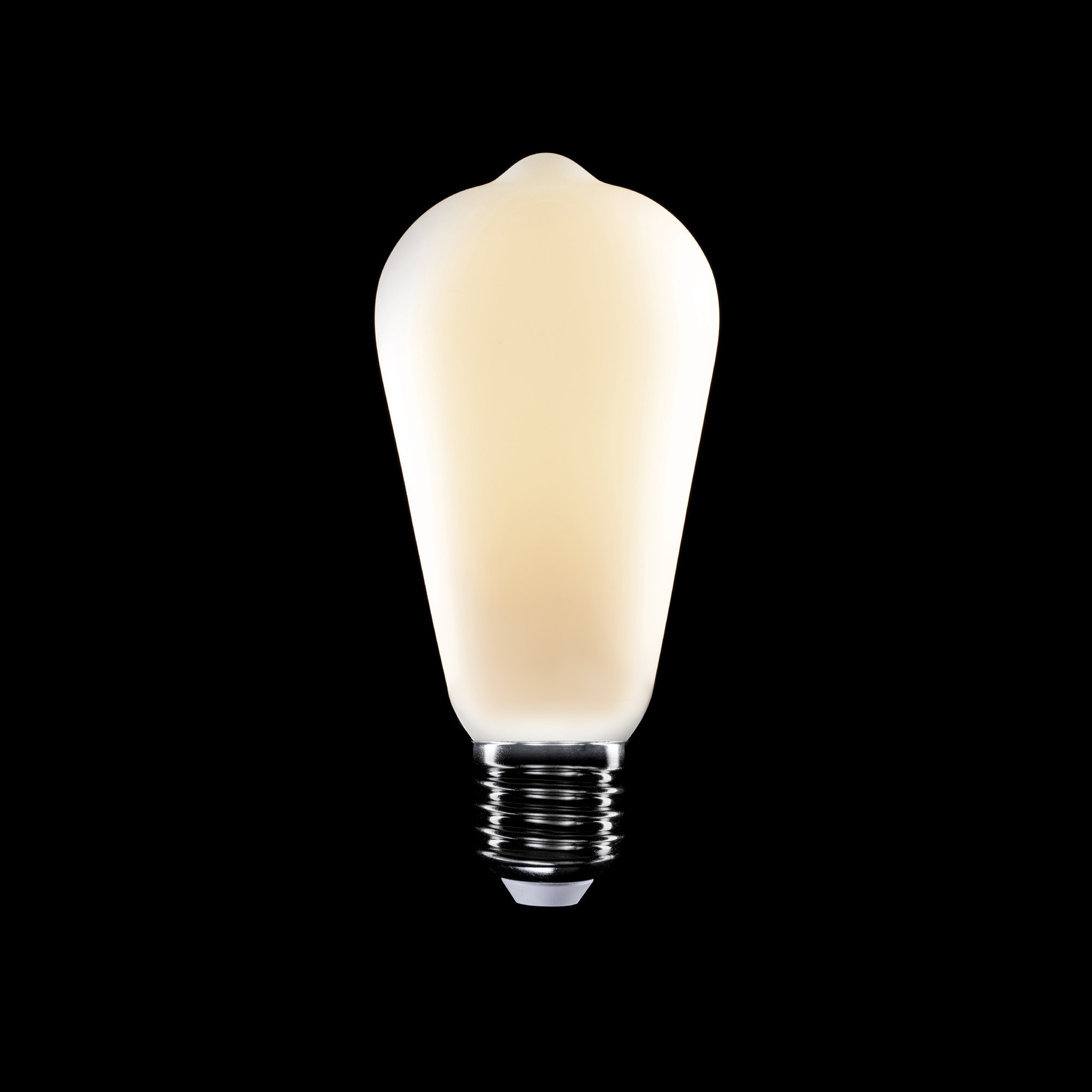 P02 - LED Glühbirne ST64, E27, 7W, 2700K, 640Lm, Porzellaneffekt