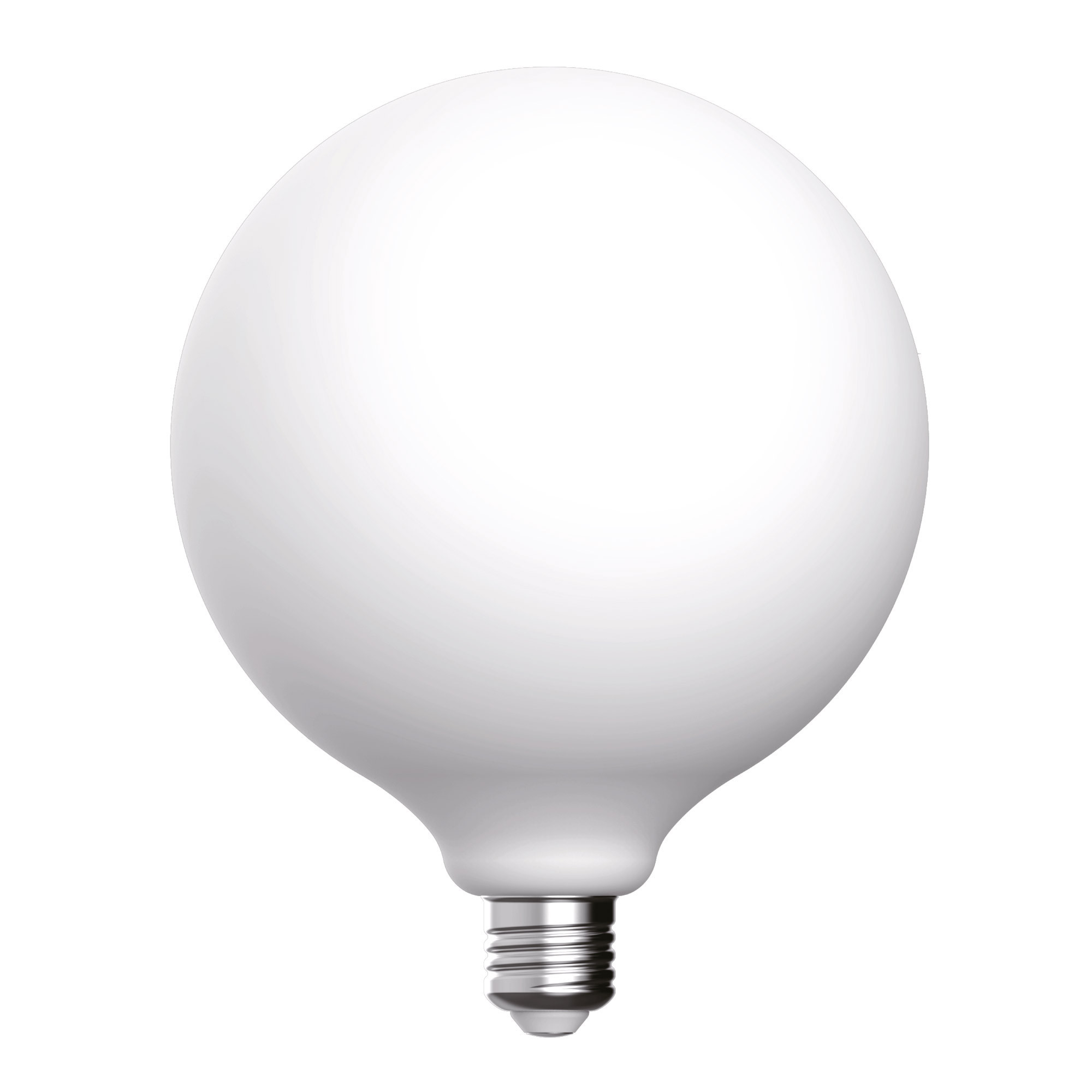 P05 - Lampadina LED G150, E27, 7W 2700K, 640Lm, vetro effetto porcellana