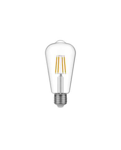 E03 - LED Light Bulb ST64 E27, 4W, 2700K, 470Lm, clear glass