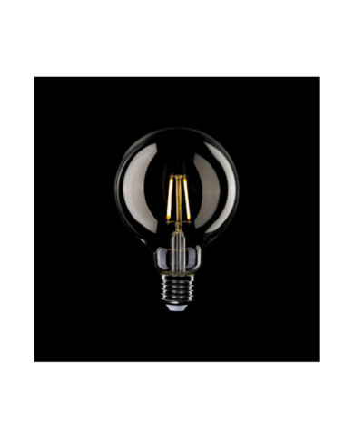 E04 - LED Light Bulb G95 E27, 4W, 2700K, 470Lm, clear glass