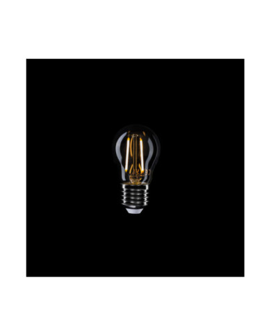 E08 - LED light bulb G45, E27, 2W, 2700K, 136Lm, transparent glass