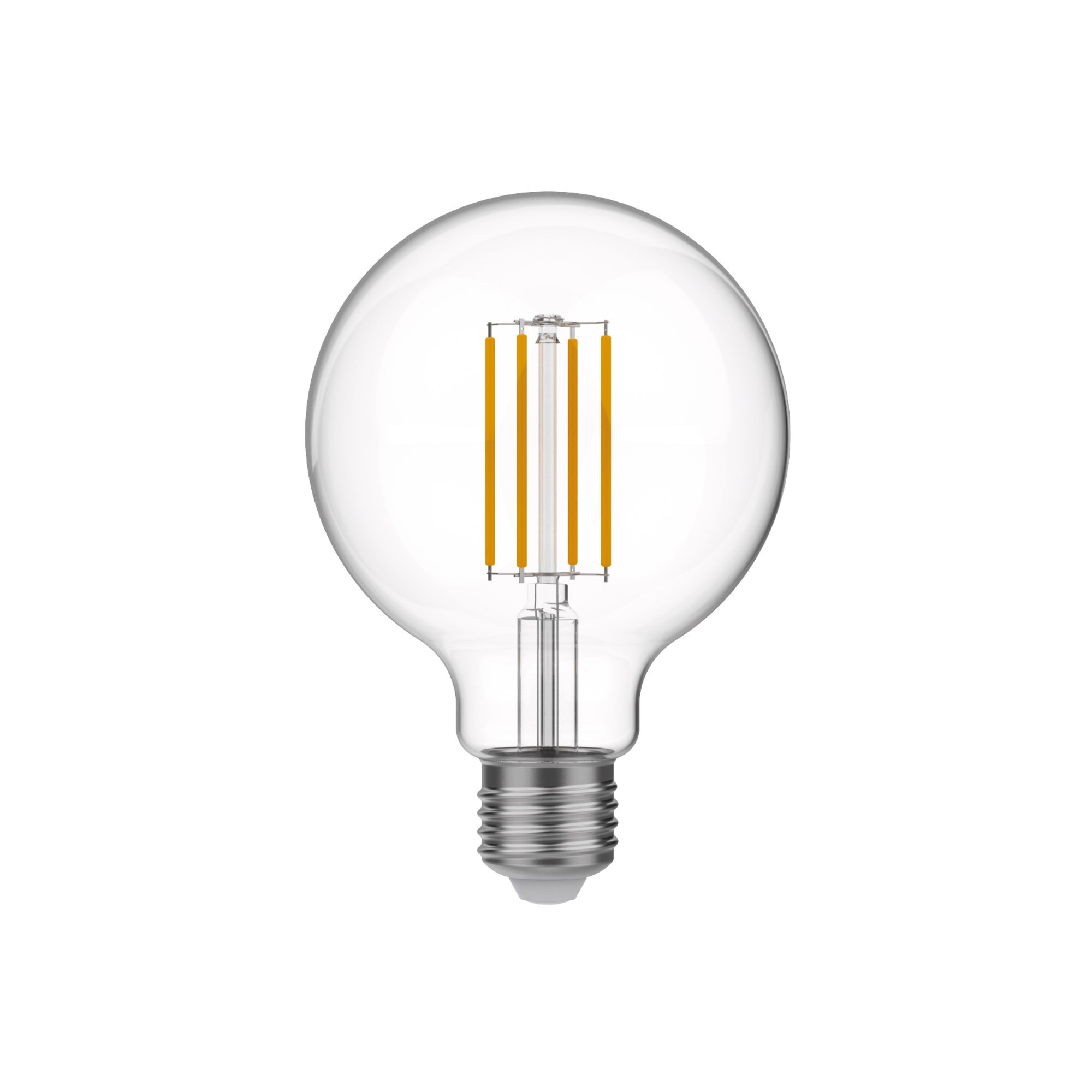 N03 - Ampoule LED G95, E27, 7W, 3500K, 806Lm, verre transparent