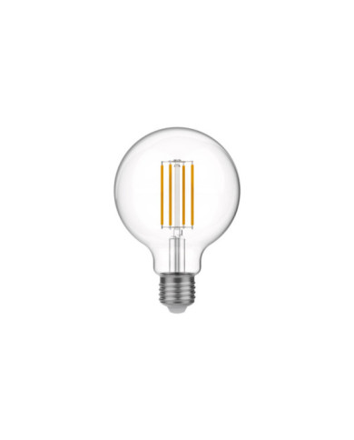 T03 - G95 LED Light Bulb, E27, 7W, 2700K, 806Lm, clear glass