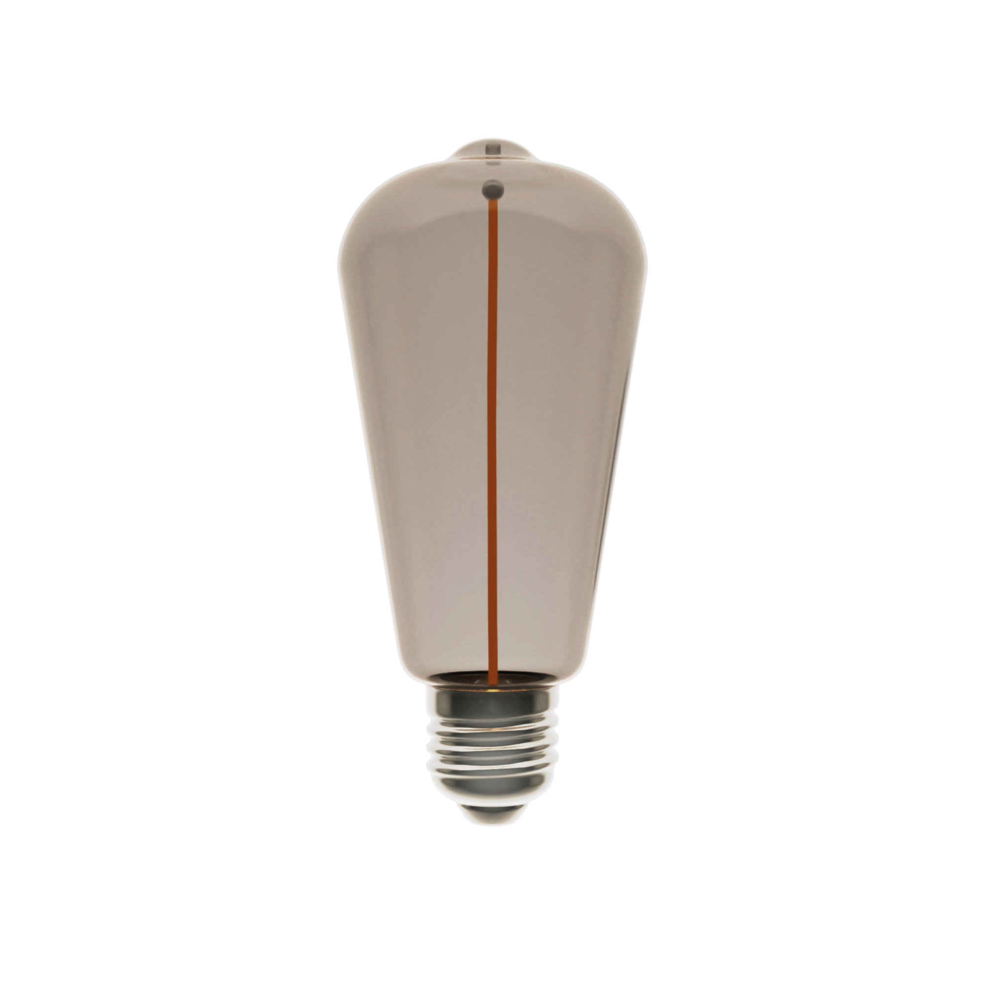 F03 - LED Glühbirne ST64, E27, 2,2W, 1800K, 60Lm, mit Magnet-Filament und smoky Glas