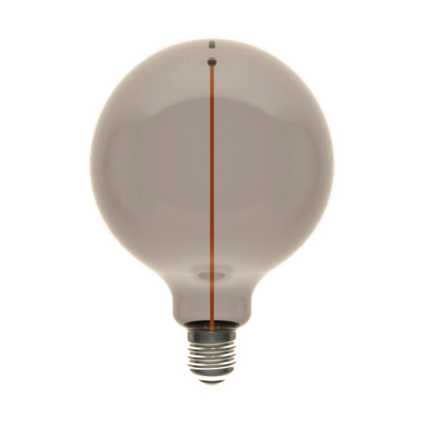 F05 - LED G125 Light Bulb, E27, 2,8W, 1800K, 90Lm, with magnetic filament and smoky glass