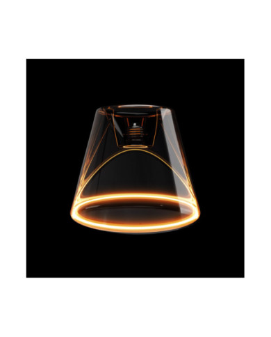 G11 - LED Recessed Cone Light Bulb, E27, 6W, 1900K, 400Lm, smoky glass