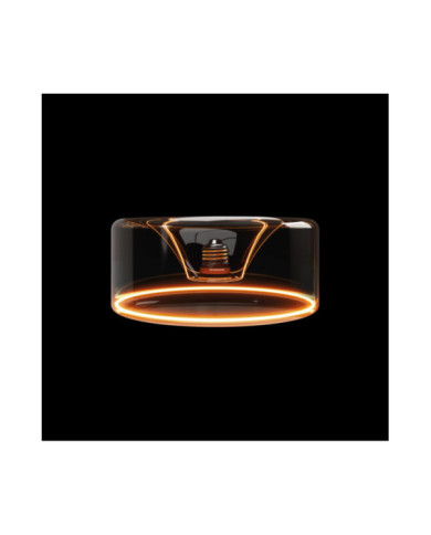 G12 - LED Recessed Donut Light Bulb 195x83, E27, 6W, 1900K, 380Lm, smoky glass