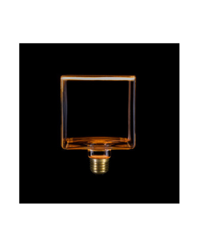 G04 - LED Light bulb Cube, E27, 4.5W, 2200K, 300Lm, clear glass
