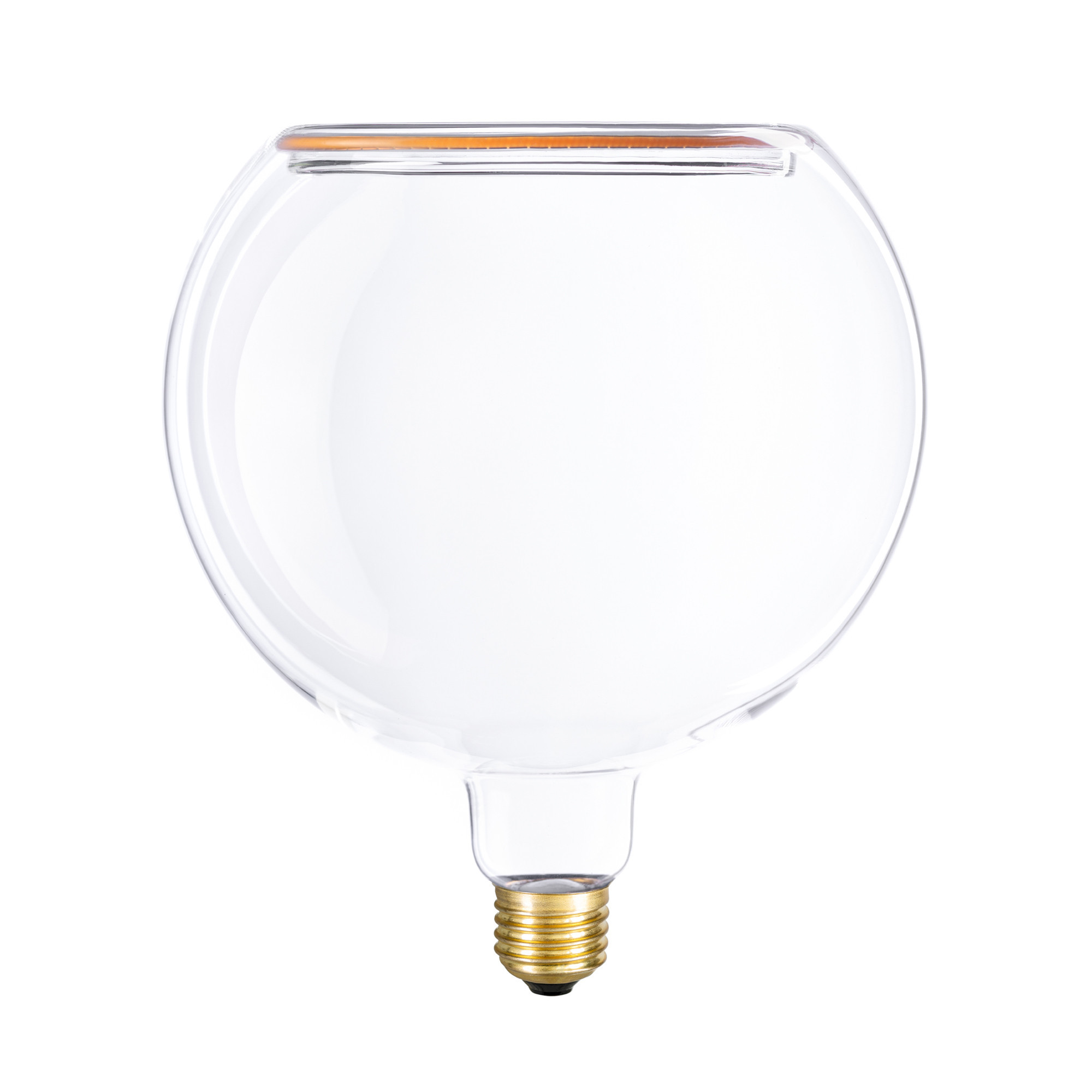 G06 - Lampadina LED G200, E27, 5W, 2200K, 350Lm, vetro trasparente