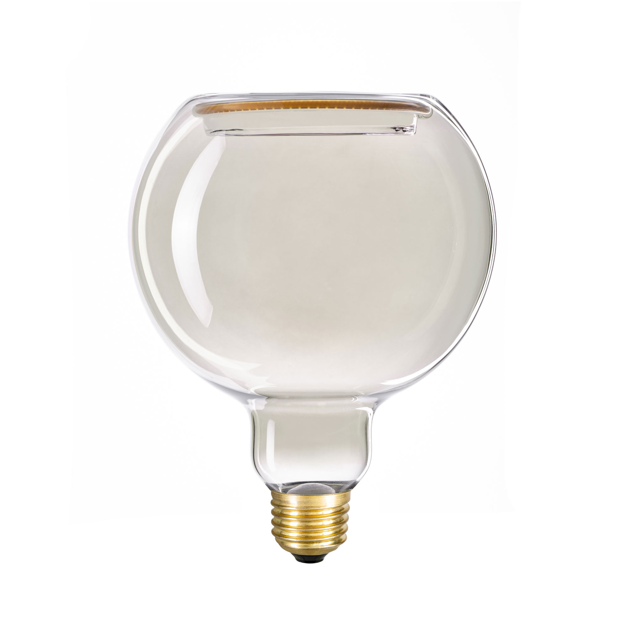 G15 - LED Lampe G125, E27, 6 W, 1900 K, 220 Lm, smoky Glas