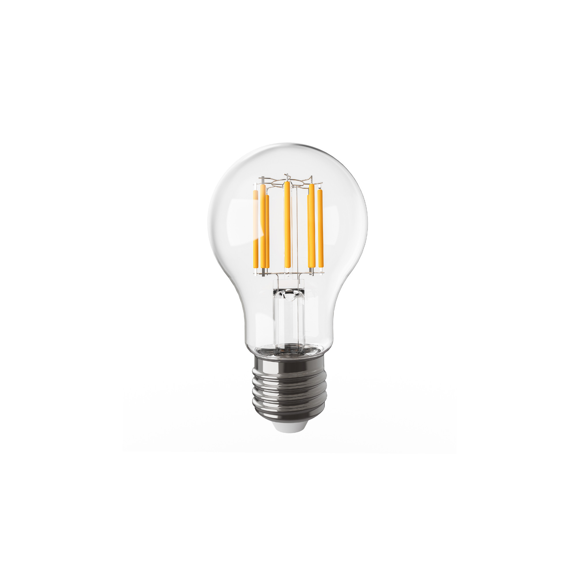 B03 - Ampoule LED 5V A60, E27, 1,7W, 2500K, 150Lm, verre transparent